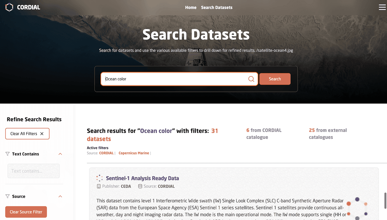 Data Catalogue visualization